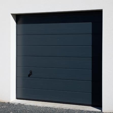 Porte garage sectorielle grise