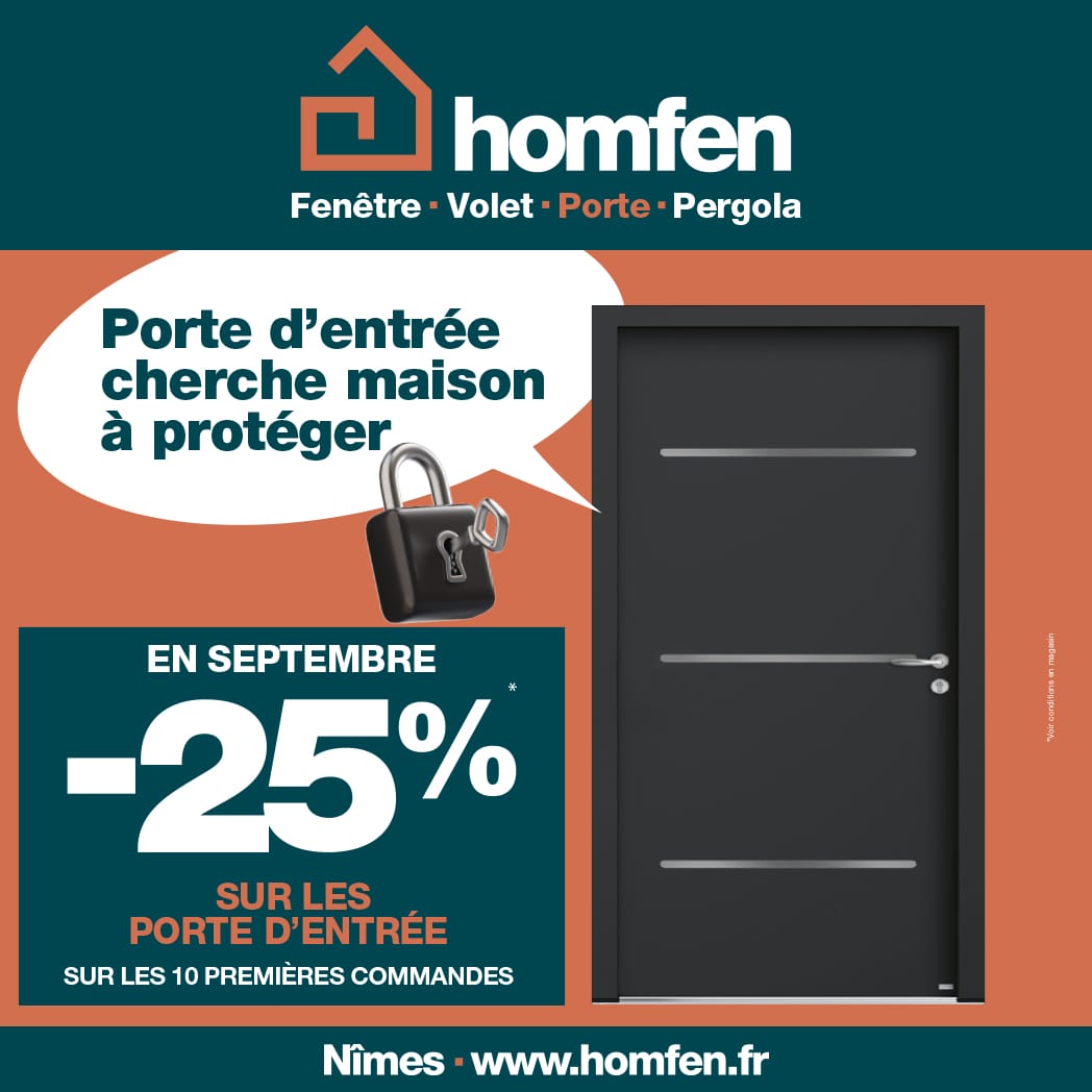 -25% : portes d'entrée 10 premières commandes