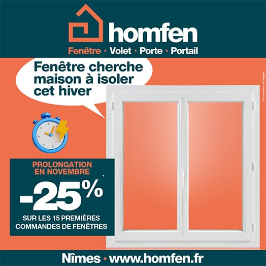 -25% : fenêtres pour les 15 premières commandes